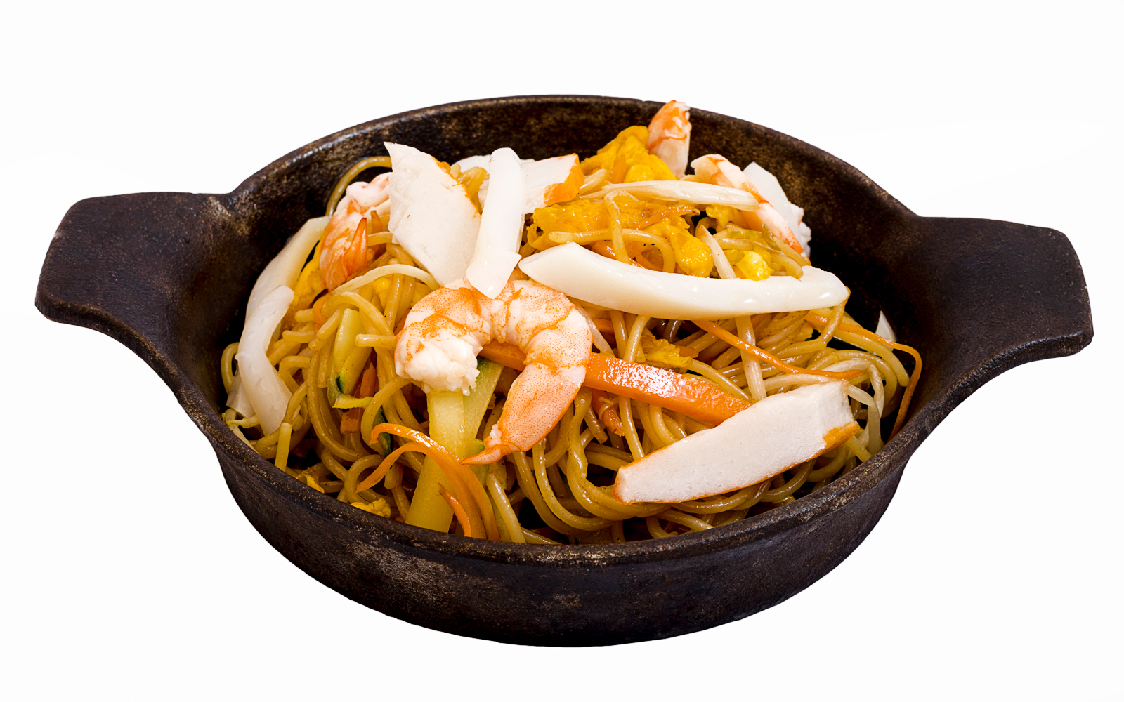 Ramen con gamberi